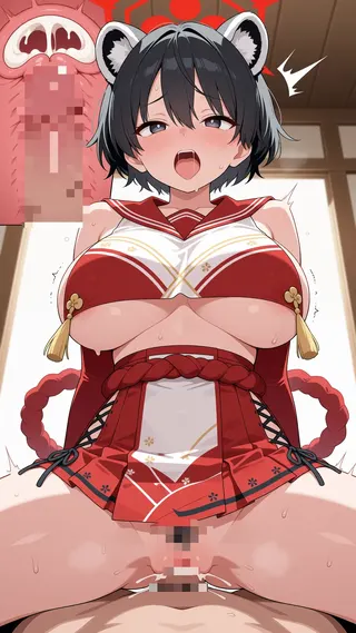 ツバキの爆乳で圧巻のセックス！ムチムチボディが堪らない！ 10枚目