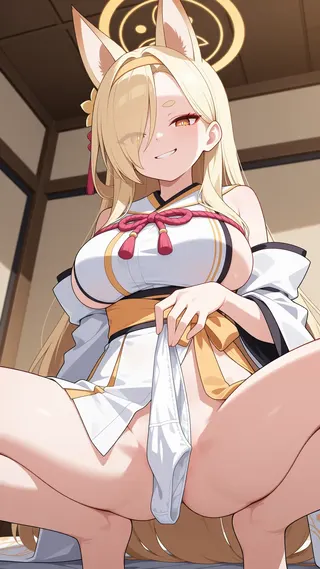 カホが横乳出しながらセックス！スケベ衣装が唆る！
