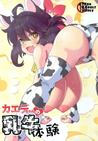 カエデちゃんの乳牛体験